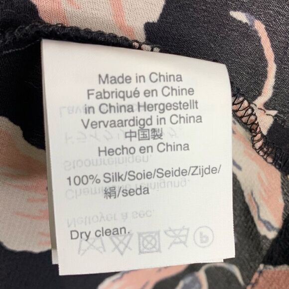 Madewell Silk Button-Back Tie Tee in Winter Orchid - Picture 10 of 11